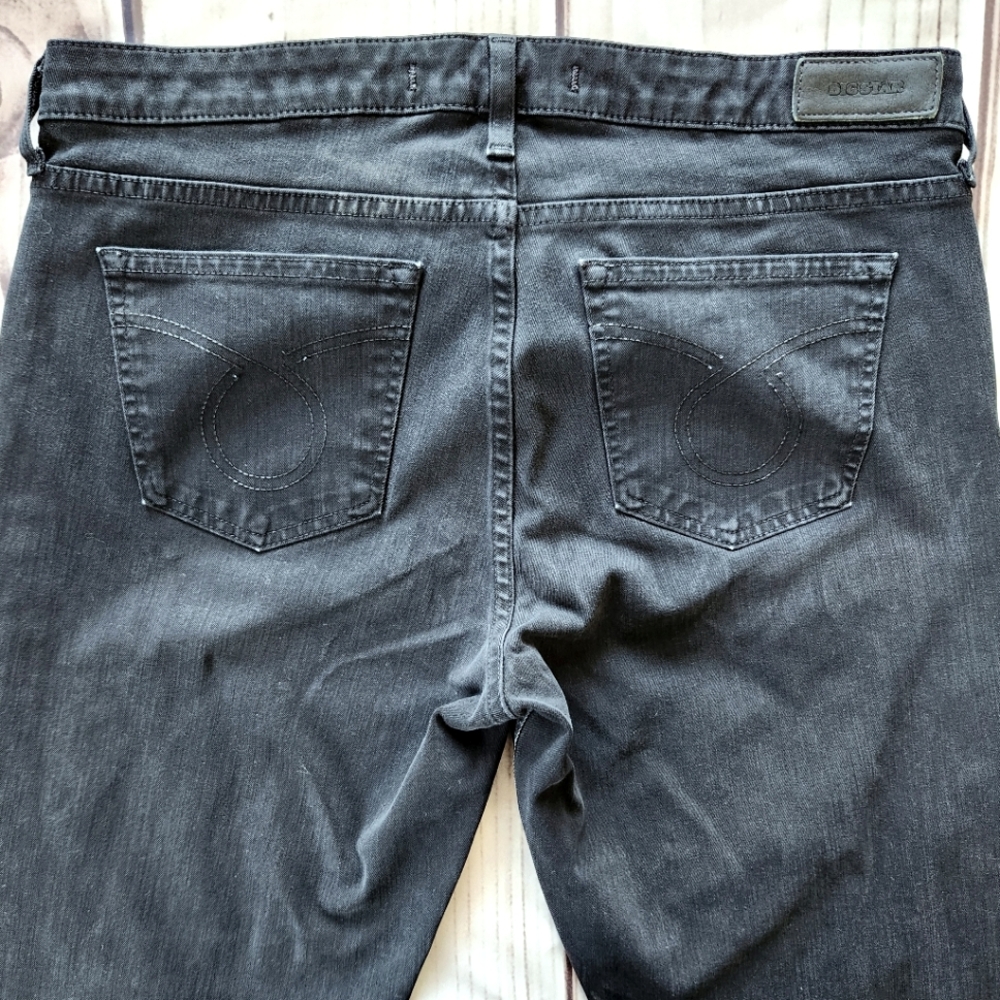 Big Star "Maddie Skinny" Black Midrise Jeans Silver Thread Y2K | Women's Size 31 - Picture 6 of 10
